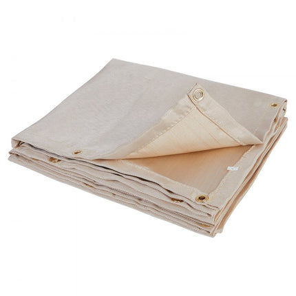 VEVOR lasdeken 1900 x 2420 mm lasdeken 537 ℃ hittebestendigheid hittebeschermingsstof hittebeschermingsmat koolstofvezel blusdeken brandwerende pad brandwerende mat brandmat goud