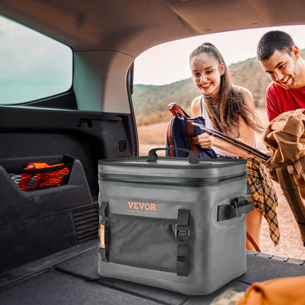VEVOR picknicktas koeltas 24 blikken, thermische tas warme tas isolerende tas koeltas waterdicht, diepvriestas diepvriestas lunchtas kamperen, wandelen, vissen, varen