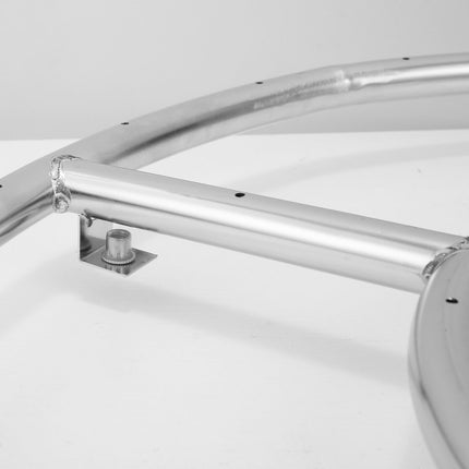 VEVOR Φ 609 mm ronde drop-in vuurplaatsbranderring RVS vuurplaatsbrander Natuurlijk propaangasvuurschaal 92.000 BTU Binnen buitengebruik