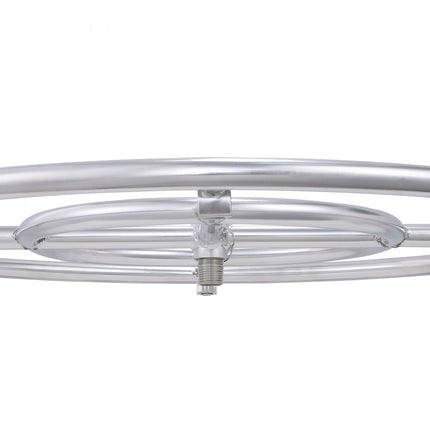 VEVOR Φ 609 mm ronde drop-in vuurplaatsbranderring RVS vuurplaatsbrander Natuurlijk propaangasvuurschaal 92.000 BTU Binnen buitengebruik