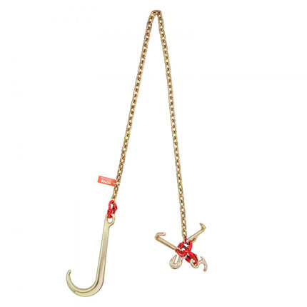 VEVOR 5/16"x6' G80 trekketting 15" J-haak lange schacht RTJ & grijphaak sleepkraan