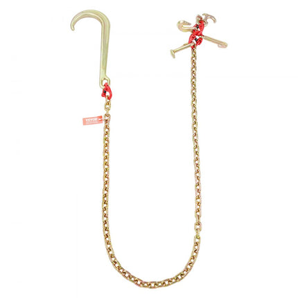 VEVOR 5/16"x6' G80 trekketting 15" J-haak lange schacht RTJ & grijphaak sleepkraan