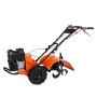 VEVOR tuinfrees 212CC waterverplaatsing motorschoffel op gas 490mm teeltbreedte motorfrees 100mm teeltdiepte grondschoffel 65Mn teeltmesfrees 1680x500x1000mm cultivator