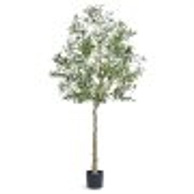 VEVOR kunstmatige olijfboom 81x81x179cm kunstplant PE kunstplanten nep plastic planten in pot kunstbloem geurloos waterdicht ideaal voor het decoreren van slaapkamer, studeerkamer, woonkamer