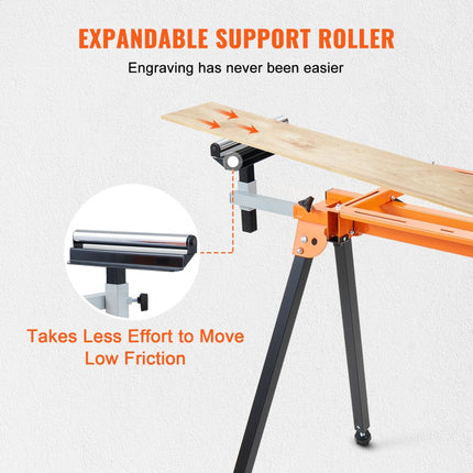 VEVOR verstekzaagbasis machinetafel 150kg 199cm verstekzaagstandaard