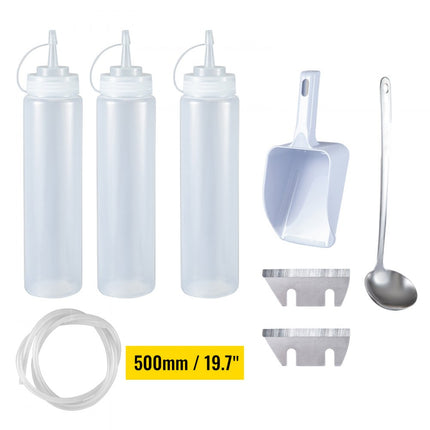 VEVOR Commerciële Sneeuwkegelmachine Ijsscheerapparaat 180 kg/uur Sneeuwkegelmaker 300W Ijsbreker