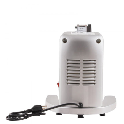 VEVOR elektrische ijsbreker machine ijsscheermachine ijsscheerapparaat 100 kg/u, roestvrijstalen ijsbreker scheerapparaat 300 W, 390x260x310 mm met plastic omhulsel en extra mesjes zilver