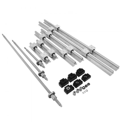 VEVOR Lineaire Geleiding SBR20 Lineaire rail 3 kogelomloopspindel RM1605-350/650/1050mm Slijpbanken Anti-speling