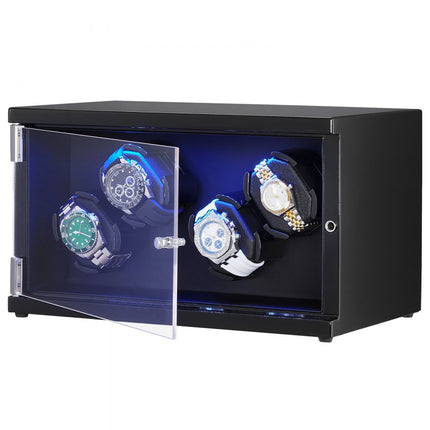 VEVOR watchwinder voor 4 automatische horloges met 2 stille Japanse Mabuchi motoren