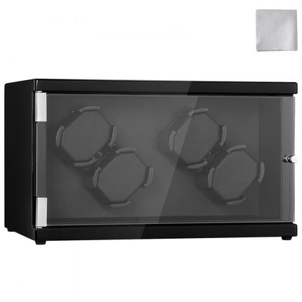VEVOR watchwinder voor 4 automatische horloges met 2 stille Japanse Mabuchi motoren