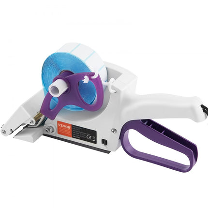 VEVOR prijsetiketteermachine handleiding 280x80x115mm etiketpistool etiketbreedtes van 15-55 mm, etiketlengtes van 20-60 mm prijskaartjes etiketten etiketteermachine etiketteerpistool