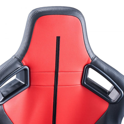 VEVOR 2 verstelbare racestoel met PVC-leer en Q235B-schuifregelaar