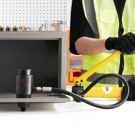 VEVOR 15t hydraulische perforator cilinder hydraulische pompset 10 stempels 1/2-2