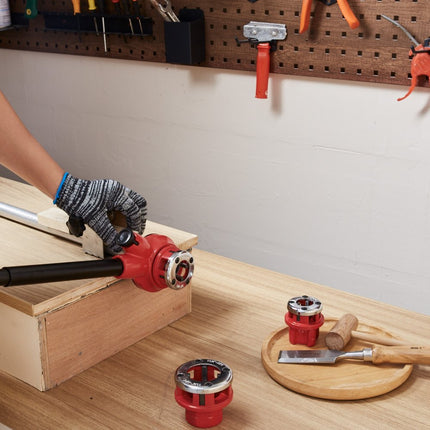 VEVOR 6 st. Pijpdraadsnijgereedschapset Pijpdraadsnijgereedschapset Draadsnijder 1/4" NPT - 1-1/4" NPT in koffer 9SICR snijkop Ideaal voor de bouw, loodgietersindustrie enz.