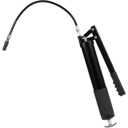 VEVOR Vetspuit 10000PSI Handbediende vetspuit 600CC Vetspuit met één hand Koolstofstaal en aluminiumlegering Handmatige vetspuit met Φ9x470mm slang Handhendel Vetspuit Vetspuit 428x130x56mm