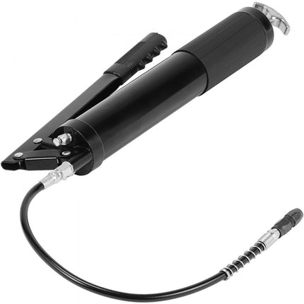 VEVOR Vetspuit 10000PSI Handbediende vetspuit 600CC Vetspuit met één hand Koolstofstaal en aluminiumlegering Handmatige vetspuit met Φ9x470mm slang Handhendel Vetspuit Vetspuit 428x130x56mm