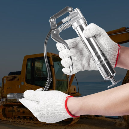 VEVOR-vetspuit, 3500 PSI, capaciteit 4 OZ / 120 CC, professioneel handpistool, met 11,65" flexibele slang, 2 zwarte platte koppelingen, 1 versterkt mondstuk en 2 stijve metalen buizen