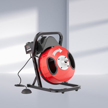 VEVOR 5-10cm pijpreinigingsmachine pijpreinigingsapparaat handleiding 15mx12,7mm kabel