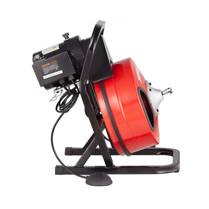 VEVOR 5-10cm pijpreinigingsmachine pijpreinigingsapparaat handleiding 15mx12,7mm kabel