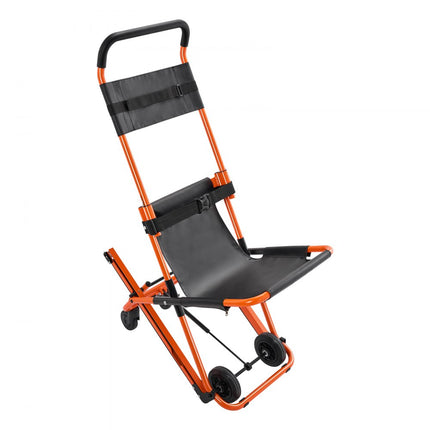 VEVOR EMS-trapstoel, 159 kg draagvermogen, opvouwbare noodtrapklimrolstoel van aluminium, 855x530x1350 mm, traplift, ambulance, brandweerman, evacuatie voor ouderen en gehandicapten