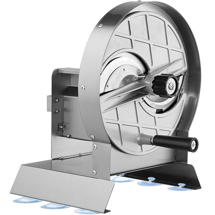 VEVOR Handmatige groente-fruitsnijder 0-12 mm dikte verstelbare snijmachine Roestvrijstalen voedselsnijder met 2 reservemessen voor aardappelen, komkommers, citroenen, tomaten