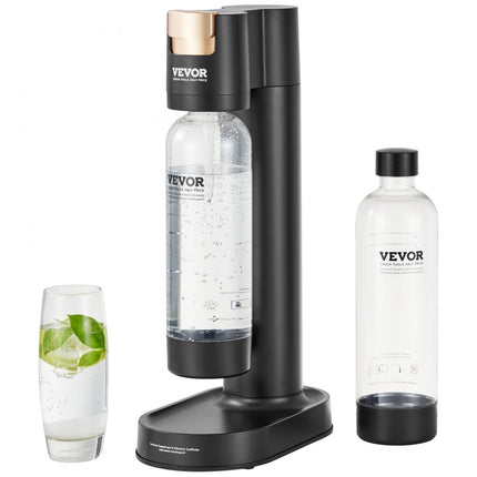 VEVOR Water Carbonator Bruisend waterapparaat voor bruisen thuis, verpakking van 2 BPA-vrije 1 liter PET-flessen, compatibel met inschroefbare CO2-flessen van 60 liter (NIET inbegrepen)