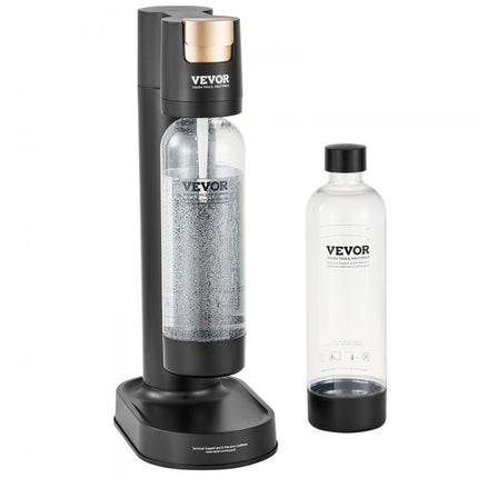 VEVOR Water Carbonator Bruisend waterapparaat voor bruisen thuis, verpakking van 2 BPA-vrije 1 liter PET-flessen, compatibel met inschroefbare CO2-flessen van 60 liter (NIET inbegrepen)