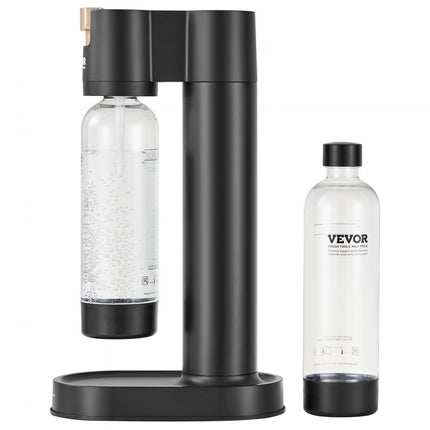 VEVOR Water Carbonator Bruisend waterapparaat voor bruisen thuis, verpakking van 2 BPA-vrije 1 liter PET-flessen, compatibel met inschroefbare CO2-flessen van 60 liter (NIET inbegrepen)