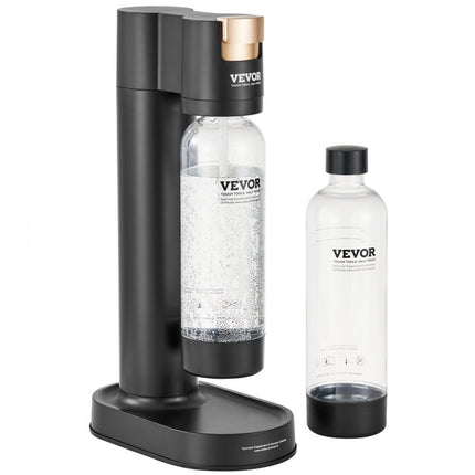 VEVOR Water Carbonator Bruisend waterapparaat voor bruisen thuis, verpakking van 2 BPA-vrije 1 liter PET-flessen, compatibel met inschroefbare CO2-flessen van 60 liter (NIET inbegrepen)