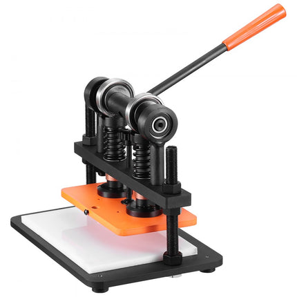 VEVOR leerponsmachine Handmatige leersnijmachine 26 x 15 cm, leer embossingmachine 1,5 t Zware leerponsmachine Geschikt voor leer, PVC/EVA-schuim, niet-klevende materialen