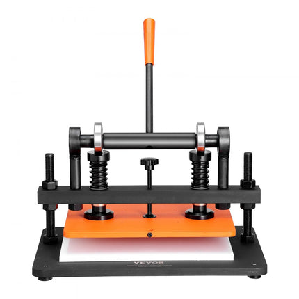 VEVOR lederen ponsmachine, handmatige leersnijmachine 36 x 26 cm, lederen embossingmachine 1,5 ton, zware lederen ponsmachine, geschikt voor leer, PVC/EVA-schuim, niet-klevende materialen