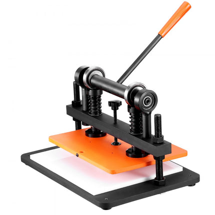 VEVOR lederen ponsmachine, handmatige leersnijmachine 36 x 26 cm, lederen embossingmachine 1,5 ton, zware lederen ponsmachine, geschikt voor leer, PVC/EVA-schuim, niet-klevende materialen