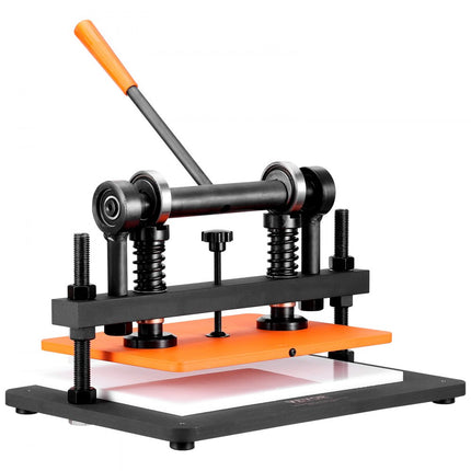 VEVOR lederen ponsmachine, handmatige leersnijmachine 36 x 26 cm, lederen embossingmachine 1,5 ton, zware lederen ponsmachine, geschikt voor leer, PVC/EVA-schuim, niet-klevende materialen