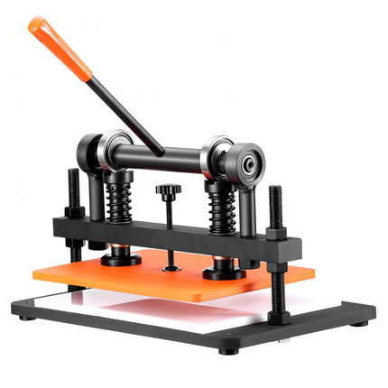 VEVOR lederen ponsmachine, handmatige leersnijmachine 36 x 26 cm, lederen embossingmachine 1,5 ton, zware lederen ponsmachine, geschikt voor leer, PVC/EVA-schuim, niet-klevende materialen