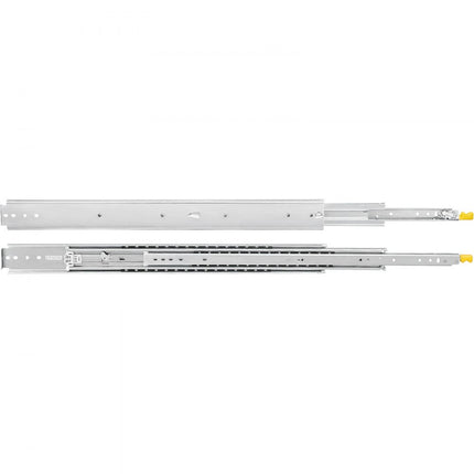 VEVOR Ladegeleider Lade Rails Ladeglijbanen met Slot 1 Paar 56 inch Zwaar Industrieel Staal tot 500 lbs Capaciteit 3-voudig Volledige Verlenging