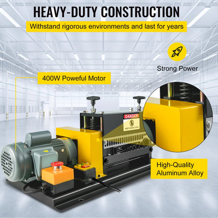 VEVOR Stripper Kabel Strip Machine Kabelstripmachine Elektrische stripmachine (1,5-38 mm koperschroot)
