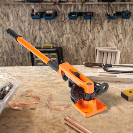 VEVOR buisbuiger Ø10-25mm (7 matrices) manuele buisbuiger 0-180° hand buisbuiger 50-113mm buigradius buisbuiger koper, aluminium, RVS buizen met een wanddikte van 0 tot 2mm