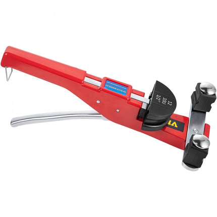 VEVOR pijpenbuiger, 7 matrijzen 1/4-7/8 inch 6-22 mm ratelpijpenbuigerset, 90° handpijpenbuiger met omkeerbuigopzet, 10 KN buigkracht handbuigmachine