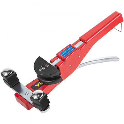 VEVOR pijpenbuiger, 7 matrijzen 1/4-7/8 inch 6-22 mm ratelpijpenbuigerset, 90° handpijpenbuiger met omkeerbuigopzet, 10 KN buigkracht handbuigmachine