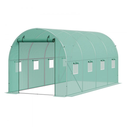 VEVOR kas tunnelkas koudframe tomatenhuis 445x194x192cm groen
