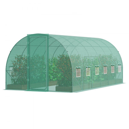 VEVOR kas tunnelkas koudframe tomatenhuis 590x295x225cm groen