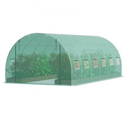 VEVOR kas tunnelkas koudframe tomatenhuis 590x295x198cm groen