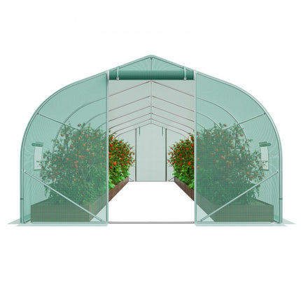 VEVOR kas tunnelkas koudframe tomatenhuis 900x300x200cm groen
