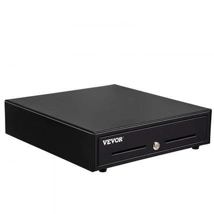 VEVOR Kassalade, 16 inch 2 Ontgrendelingsmanieren Kassa Inzetbak, Volledig Verwijderbaar Ontwerp met 5 Bill 8 Muntgeldlade met 2 Sleutels, Compacte Kassa's voor Supermarkt Bar Coffeeshop Restaurant