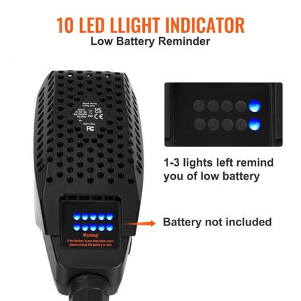 VEVOR elektromotor 24V vaarbewijsvrije bootmotor elektrische boot buitenboordmotor 1500-1700rpm versnellingen vooruit/achteruit selecteerbare elektromotor golflengte instelbaar 10 LED displays