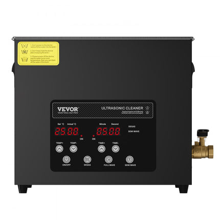VEVOR Ultrasone reiniger 10L Reinigingsmachine met timerverwarming en mand 240W