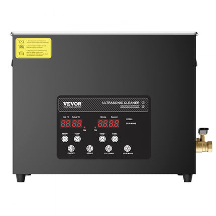 VEVOR Ultrasone reiniger 15L reinigingsmachine met timerverwarming en mand 360W