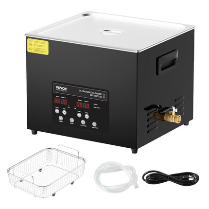 VEVOR Ultrasone reiniger 15L reinigingsmachine met timerverwarming en mand 360W