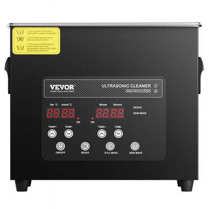 VEVOR Ultrasone reiniger 3L reinigingsmachine met timerverwarming en mand 120W