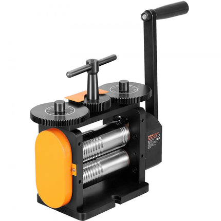 VEVOR 3 in 1 handwalserij 57 mm combinatie walserij, handwalserij sieraden walserij instelbare dikte van 0 tot 5,5 mm, handwalserij machine voor platina/K-goud/messing/aluminium